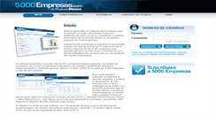 Desktop Screenshot of 5000empresas.com